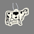 Paper Air Freshener Tag W/ Tab - Dairy Cow (Right Side)